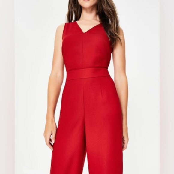 NWT Boden Dark Red Hexham Jumpsuit Size 4 Available - Picture 4 of 16